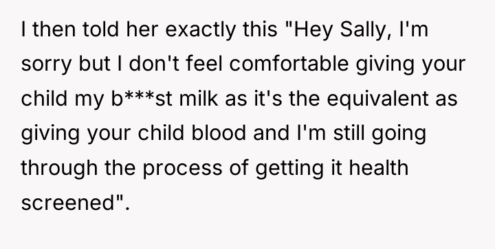 I then told her exactly this "Hey Sally, I'm sorry...