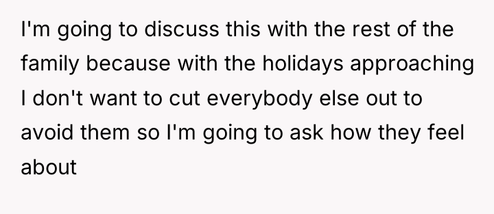 I'm going to discuss this with the rest of the...