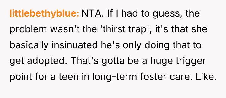 littlebethyblue NTA. If I had to guess, the problem wasn't...