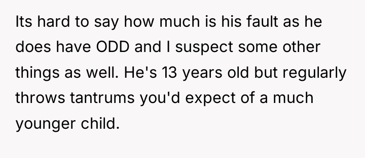 Its hard to say how much is his fault as...