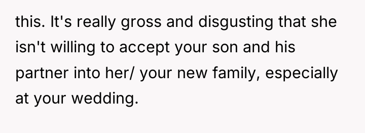 this. It's really gross and disgusting that she isn't willing...