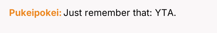 Pukeipokei Just remember that: YTA.