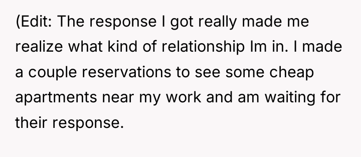 (Edit: The response I got really made me realize what...