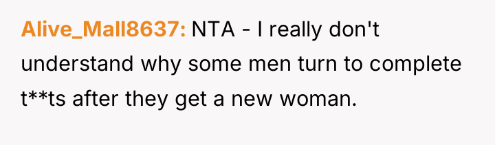 Alive_Mall8637 NTA - I really don't understand why some men...