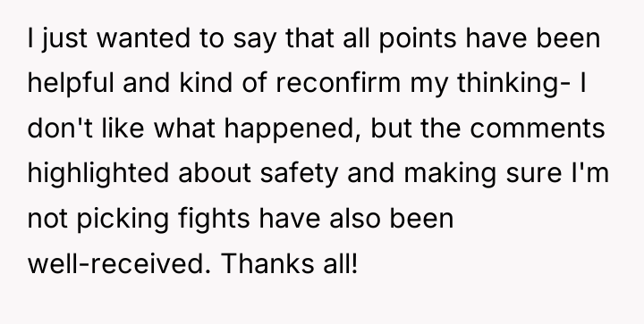 I just wanted to say that all points have been...