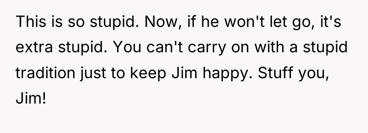 This is so stupid. Now, if he won't let go,...