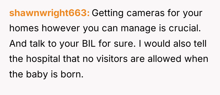 shawnwright663 Getting cameras for your homes however you can manage...