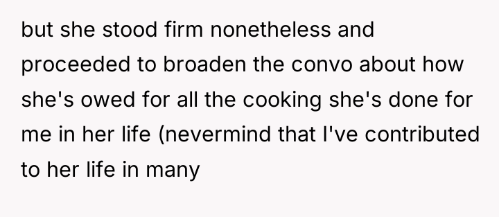 but she stood firm nonetheless and proceeded to broaden the...