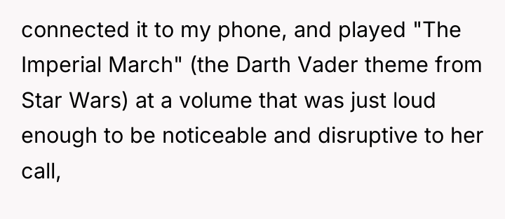 connected it to my phone, and played "The Imperial March"...