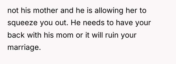 not his mother and he is allowing her to squeeze...