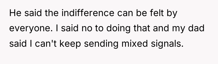 He said the indifference can be felt by everyone. I...