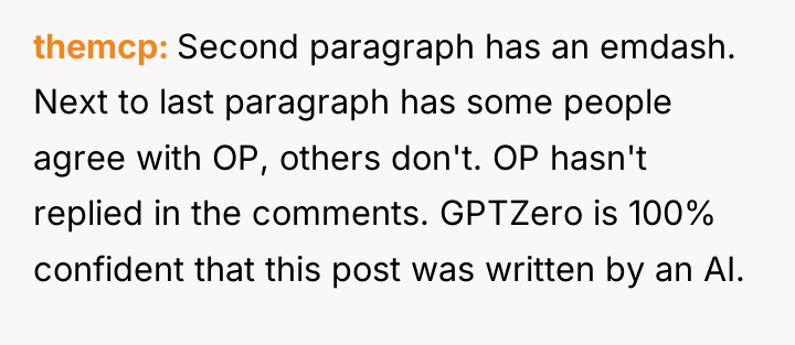 themcp Second paragraph has an emdash. Next to last paragraph...
