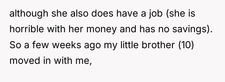 although she also does have a job (she is horrible...