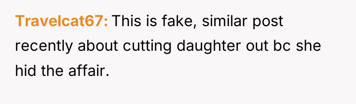 Travelcat67 This is fake, similar post recently about cutting daughter...