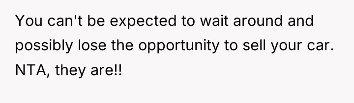 You can't be expected to wait around and possibly lose...