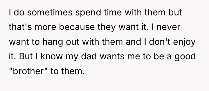 I do sometimes spend time with them but that's more...