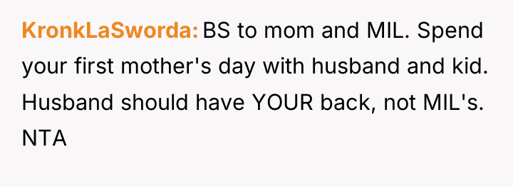 KronkLaSworda BS to mom and MIL. Spend your first mother's...