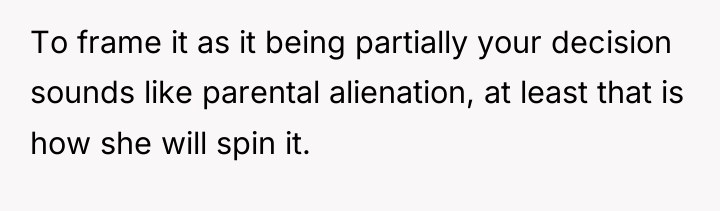 To frame it as it being partially your decision sounds...