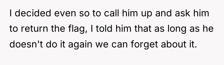 I decided even so to call him up and ask...