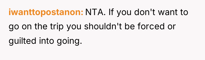 iwanttopostanon NTA. If you don't want to go on the...