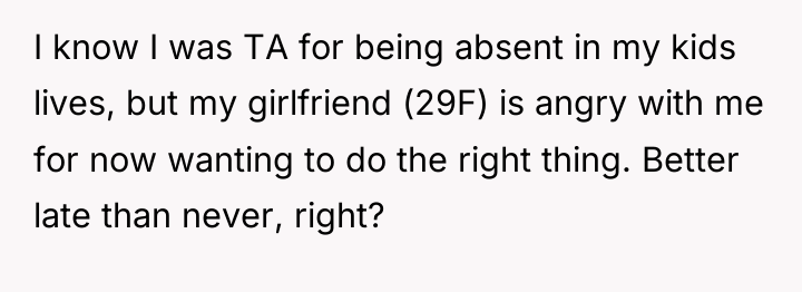 I know I was TA for being absent in my...