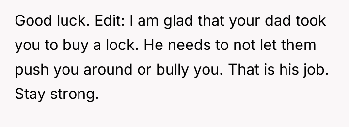 Good luck. Edit: I am glad that your dad took...
