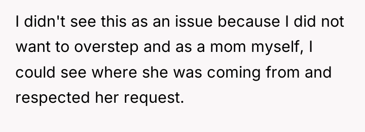I didn't see this as an issue because I did...