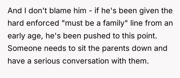 And I don't blame him - if he's been given...