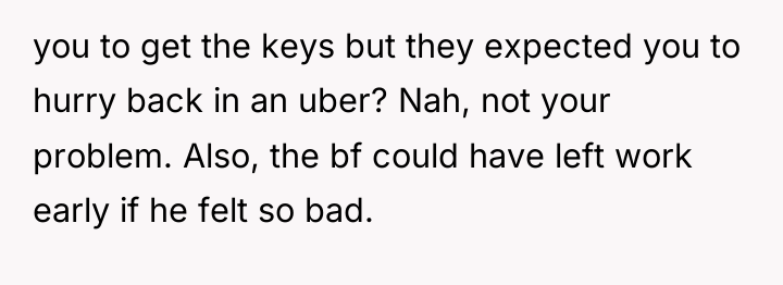 you to get the keys but they expected you to...