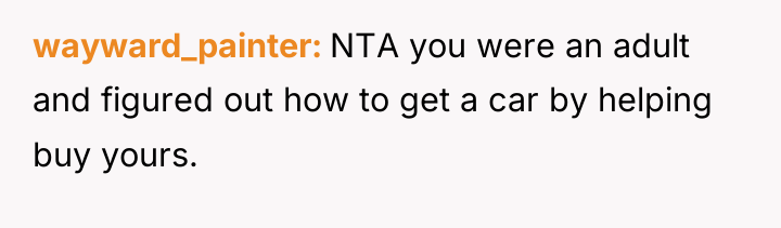 wayward_painter NTA you were an adult and figured out how...