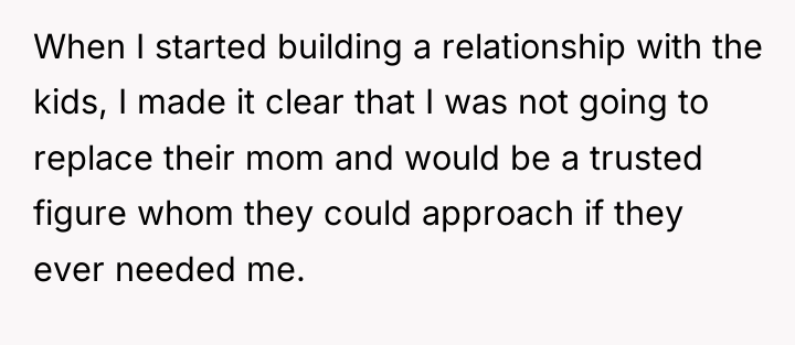 When I started building a relationship with the kids, I...