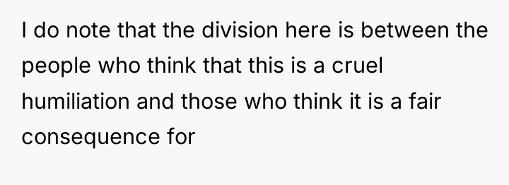 I do note that the division here is between the...