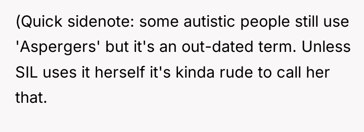 (Quick sidenote: some autistic people still use 'Aspergers' but it's...
