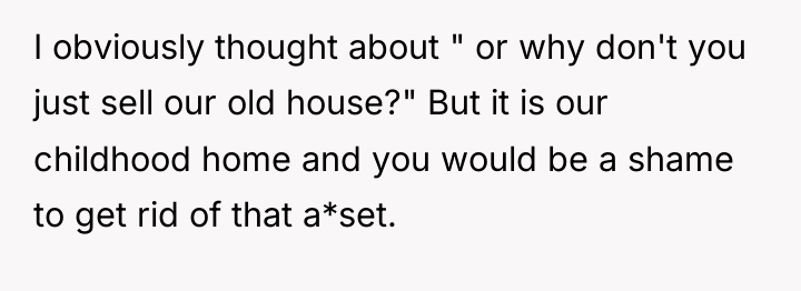 I obviously thought about " or why don't you just...