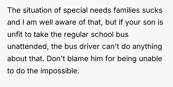 The situation of special needs families sucks and I am...