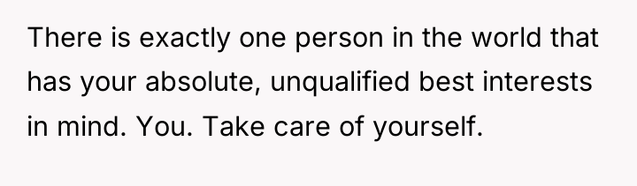 There is exactly one person in the world that has...