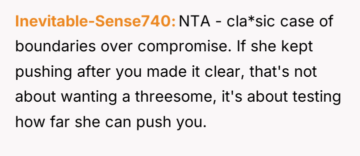 Inevitable-Sense740 NTA - cla*sic case of boundaries over compromise. If...