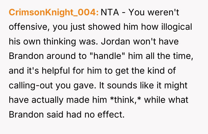 CrimsonKnight_004 NTA - You weren't offensive, you just showed him...