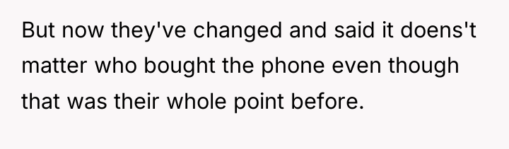 But now they've changed and said it doens't matter who...