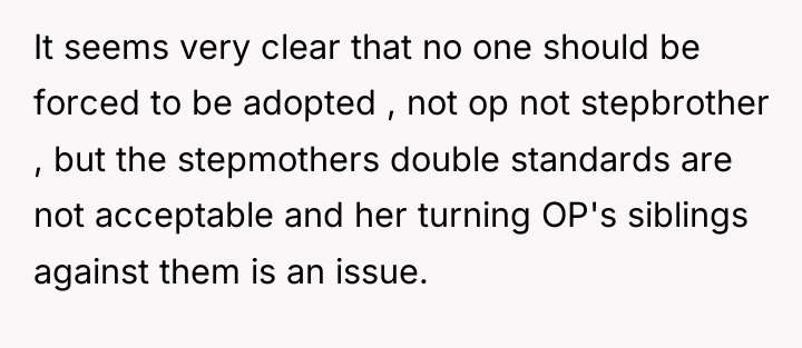 It seems very clear that no one should be forced...