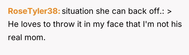 RoseTyler38 situation she can back off.: > He loves to...