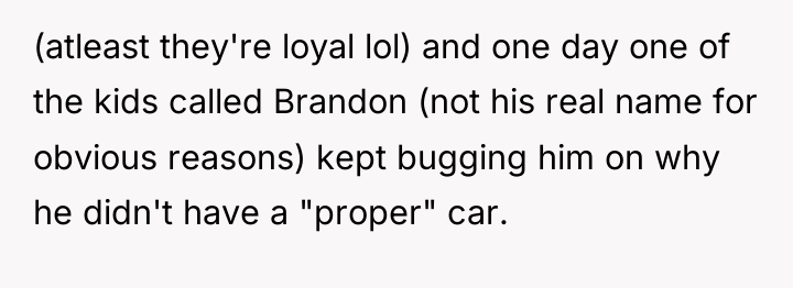 (atleast they're loyal lol) and one day one of the...
