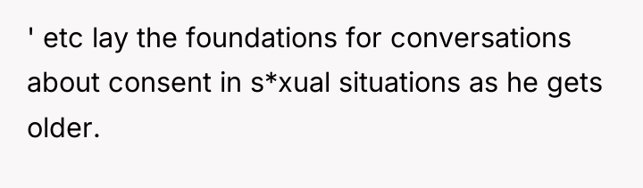 ' etc lay the foundations for conversations about consent in...