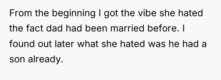 From the beginning I got the vibe she hated the...