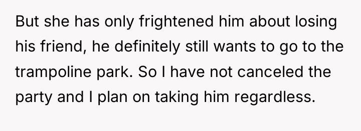 But she has only frightened him about losing his friend,...