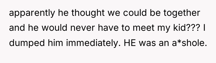 apparently he thought we could be together and he would...