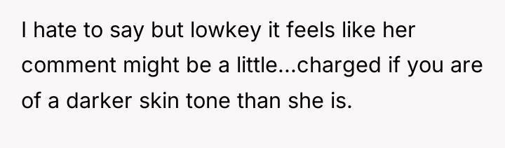 I hate to say but lowkey it feels like her...