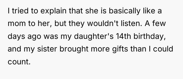 I tried to explain that she is basically like a...