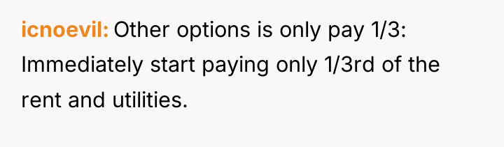 icnoevil Other options is only pay 1/3: Immediately start paying...