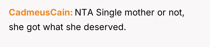 CadmeusCain NTA Single mother or not, she got what she...